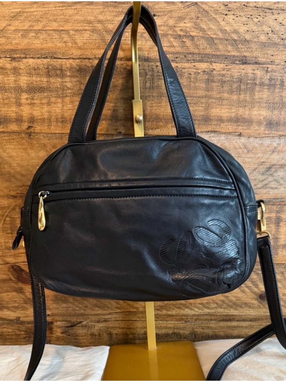 Authentic Loewe Anagram RARE Spiral Hardware Camera Shoulder/Crossbody COA extra